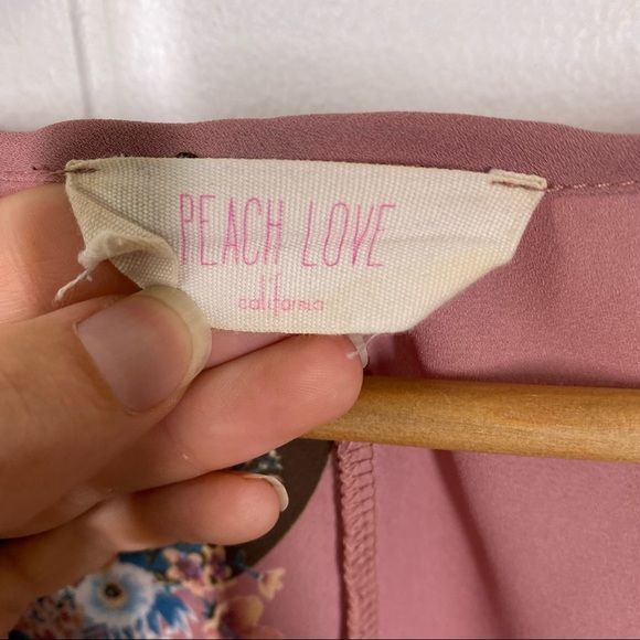 Peach Love Bill Skull Print Mini Dress Small - Picture 3 of 6